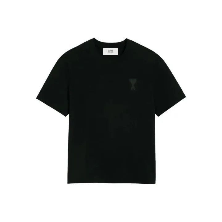 AMI Ami Paris Black Logo Print T-Shirt -2507 Size US L / EU 52-54 / 3 - 1 Thumbnail