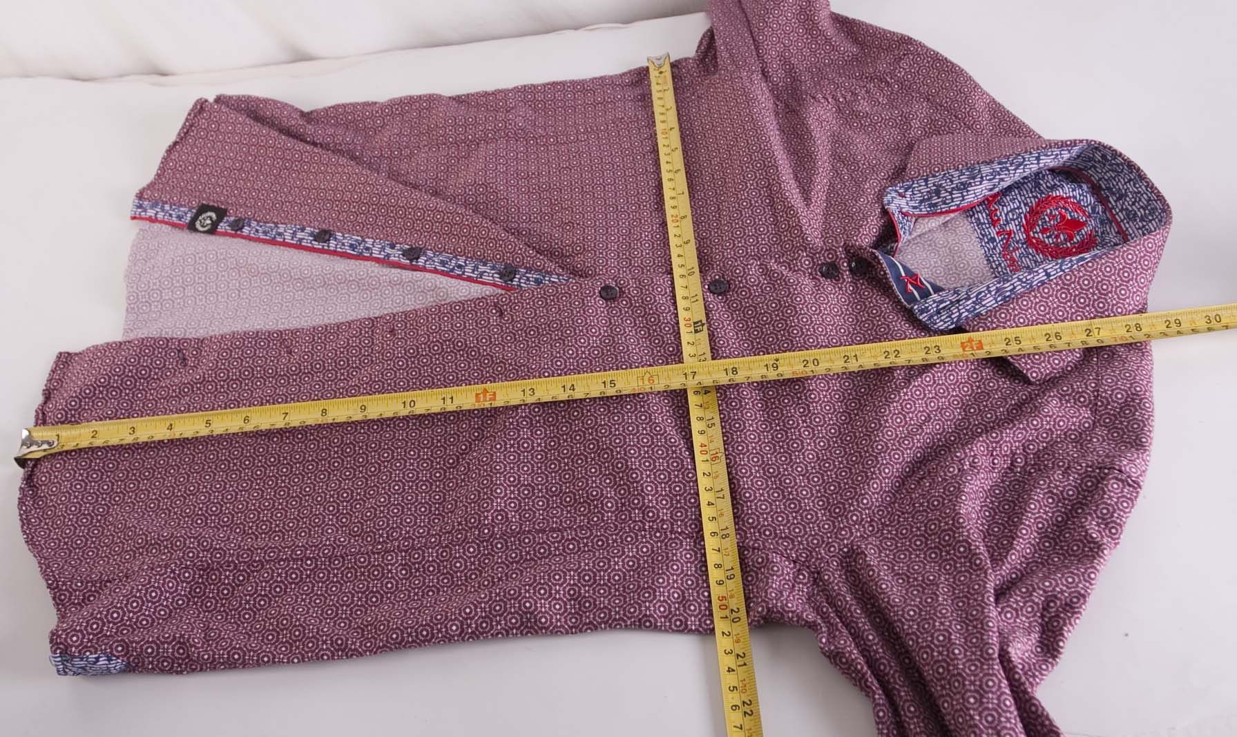 Au Noir Au Noir Shirt Size 3/ M Burgundy Size US M / EU 48-50 / 2 - 4 Thumbnail