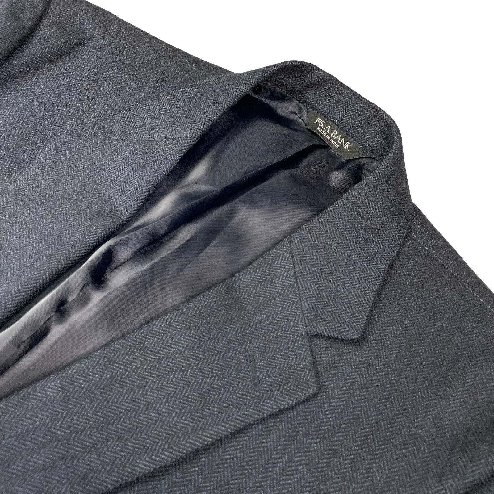 Jos. A. Bank Jos. A Bank Men’s 100% Wool 2-Button Blazer Jacket Blue Herr Size 40R - 1 Thumbnail