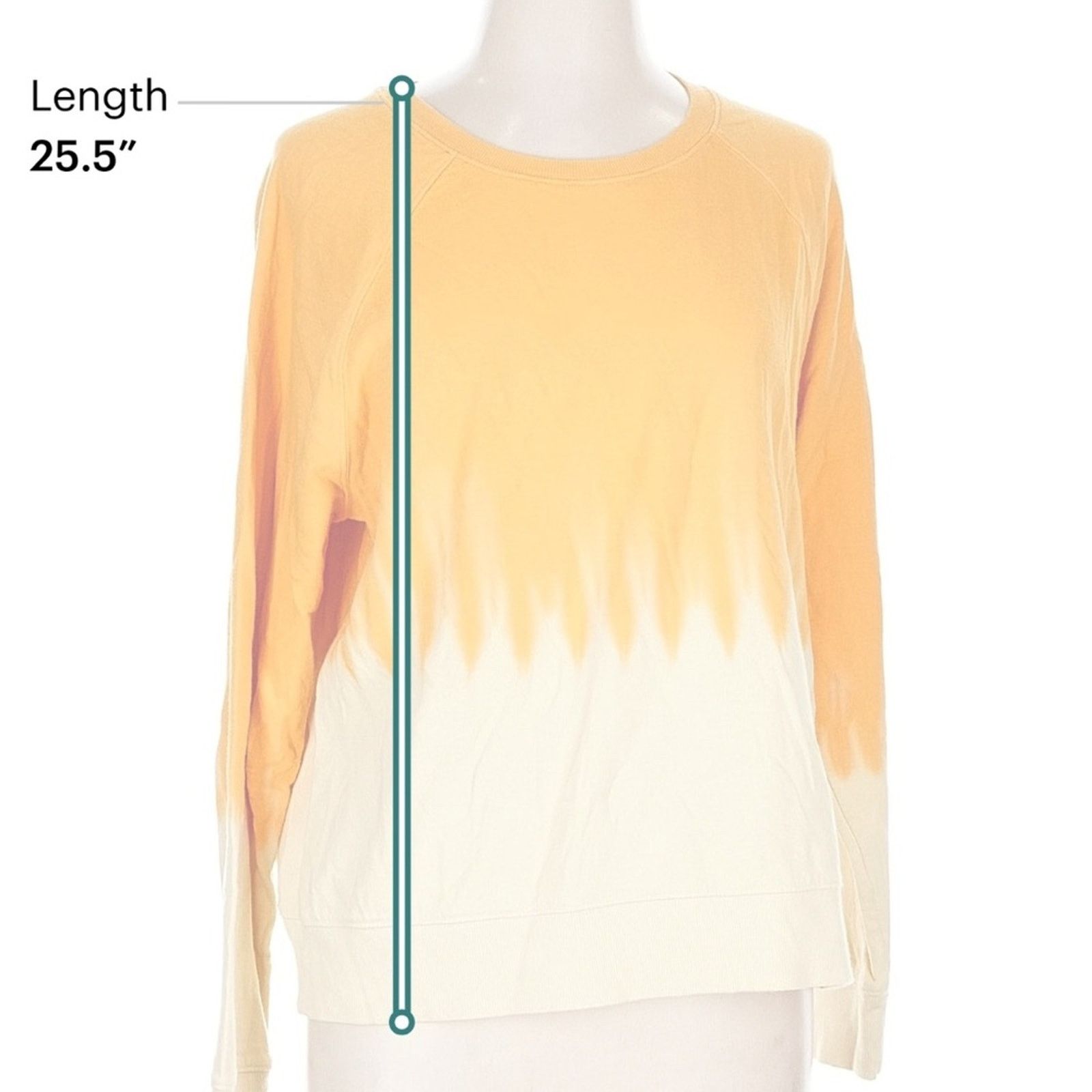 Athleta Athleta Women’s Sweatshirt in Yellow and Cream Size L / US 10 / IT 46 - 5 Thumbnail