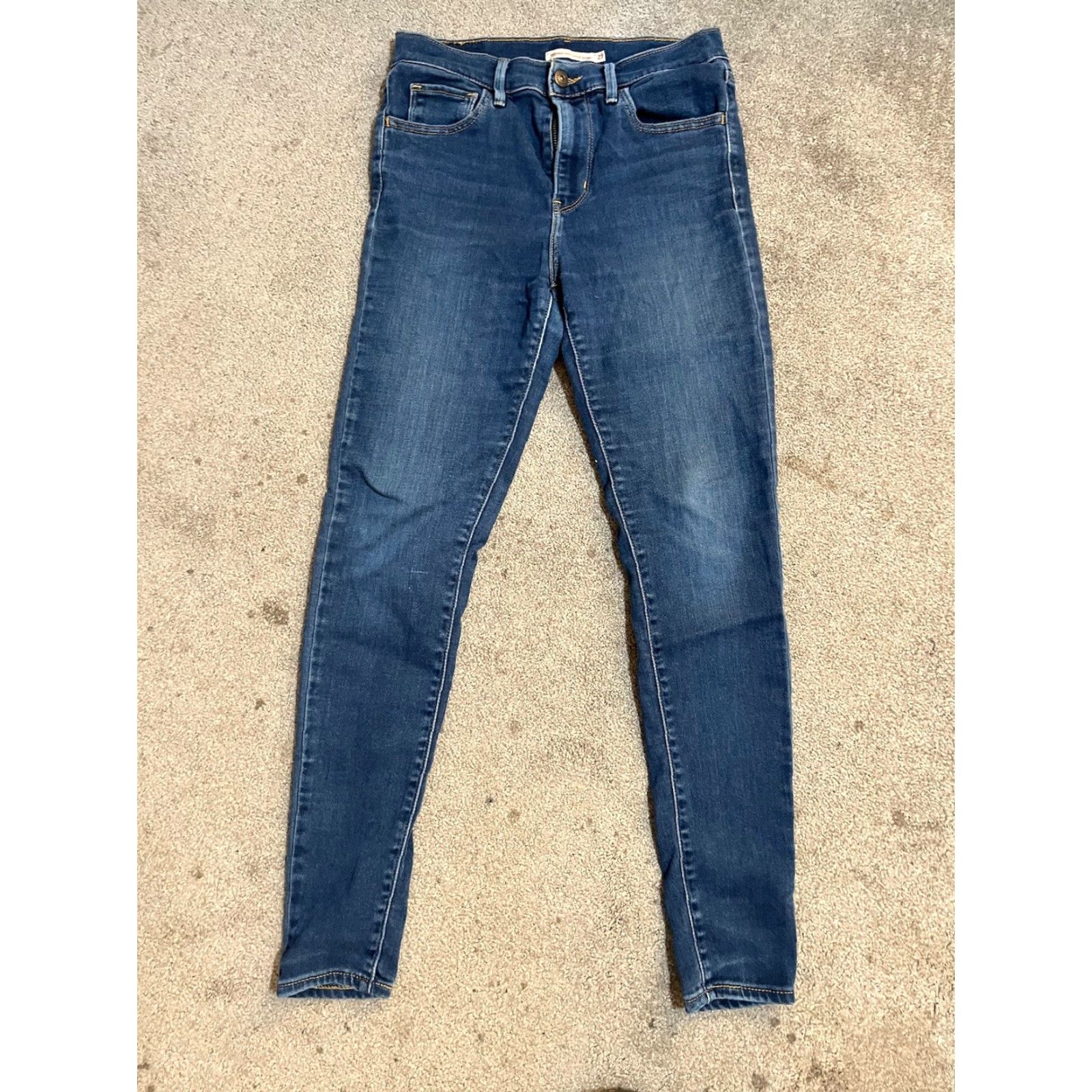 Levi's Levi's Levi's 720 High Rise Super Skinny Jeans Women Size 27 Blue Denim 27x30 Size 27" / US 4 / IT 40 - 3 Thumbnail
