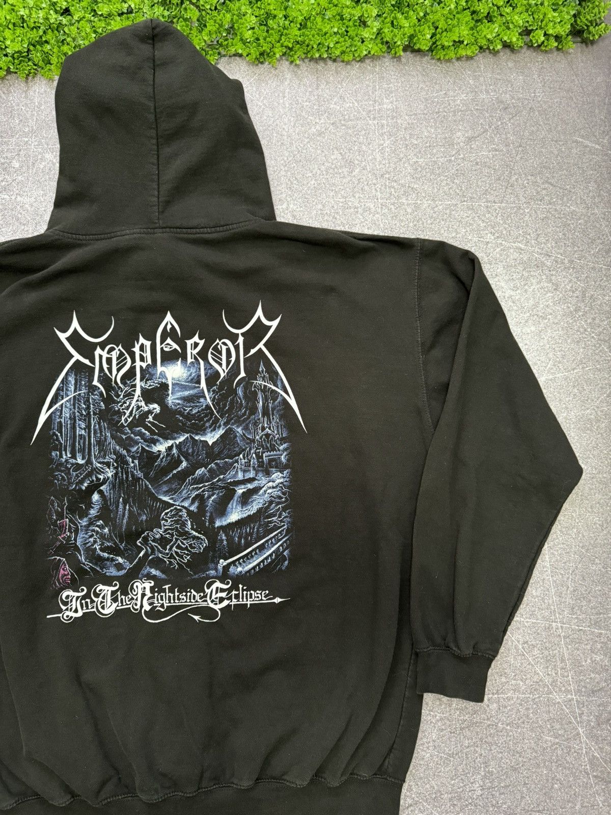 Band Tees × Vintage Vintage Emperor Hoodie zip hoodie In the Nightside Eclipse Size US XXL / EU 58 / 5 - 17 Thumbnail