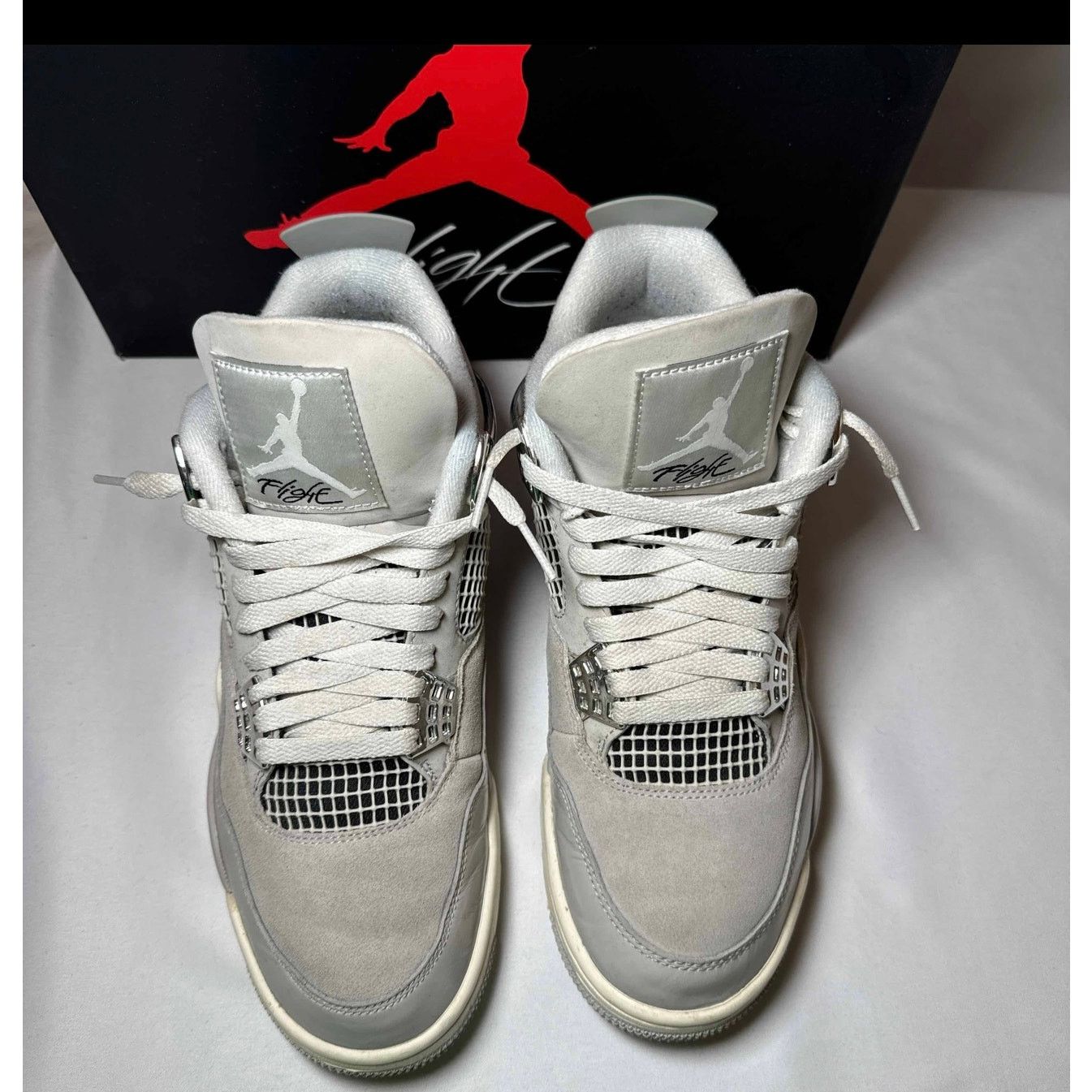Jordan Brand × Nike Size 9.5 Wmns Air Jordan 4 Retro Frozen Moments Womens Shoes Size US 9.5 / IT 39.5 - 4 Thumbnail