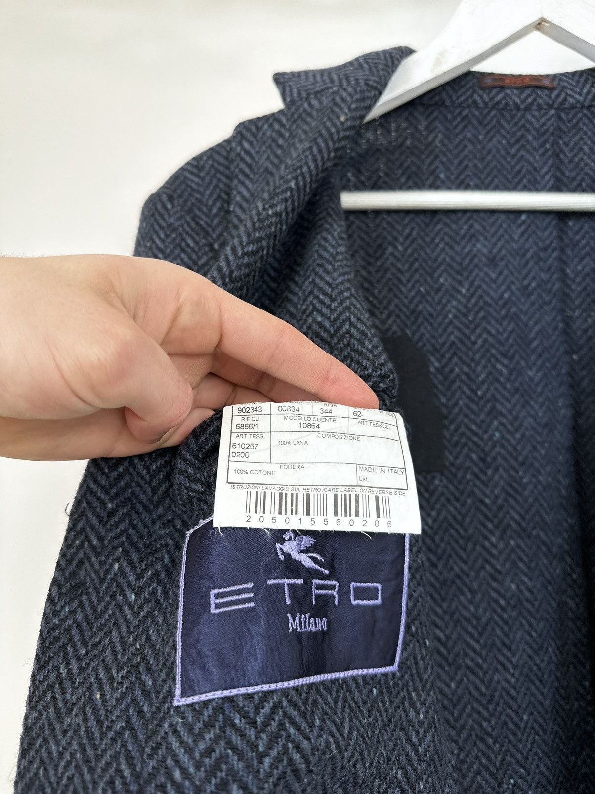 Etro Vintage Etro 3-Button Luxury Designer Wool Blazer Jacket Size 42R - 16 Thumbnail