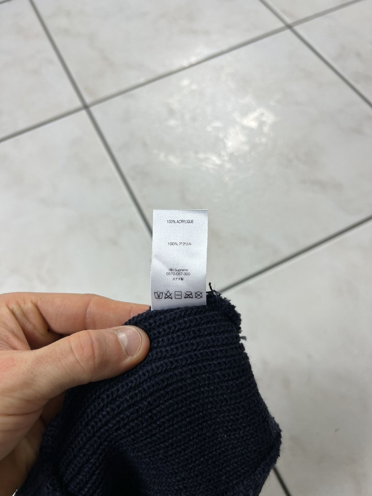Supreme Supreme OG basic beanie navy knitted small logo hat cap Size ONE SIZE - 13 Thumbnail