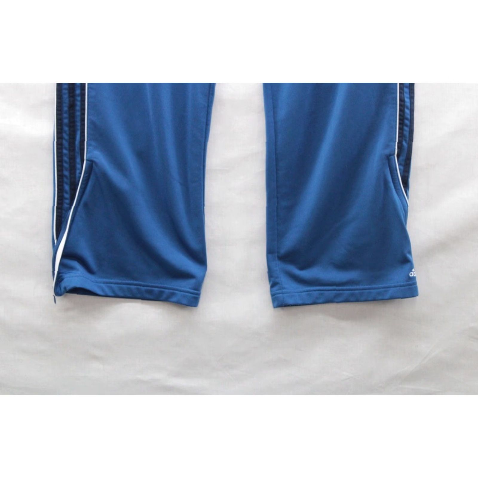 Adidas Vintage Adidas Pants Men's Medium Blue Drawstring Zip Cuffs White Logo Size US 31 - 3 Thumbnail
