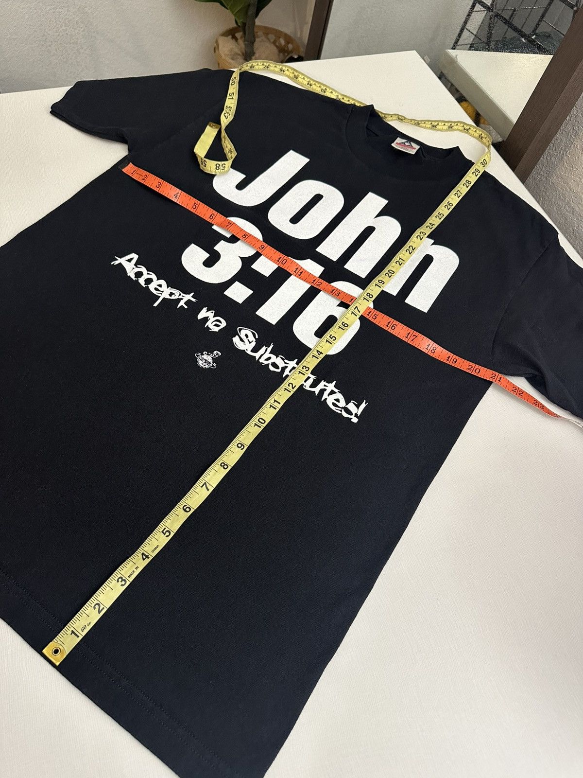 Vintage × WWF 1998 Kerusso John 3:16 Stone Cold Steve Austin Parody Tshirt Size US L / EU 52-54 / 3 - 11 Thumbnail