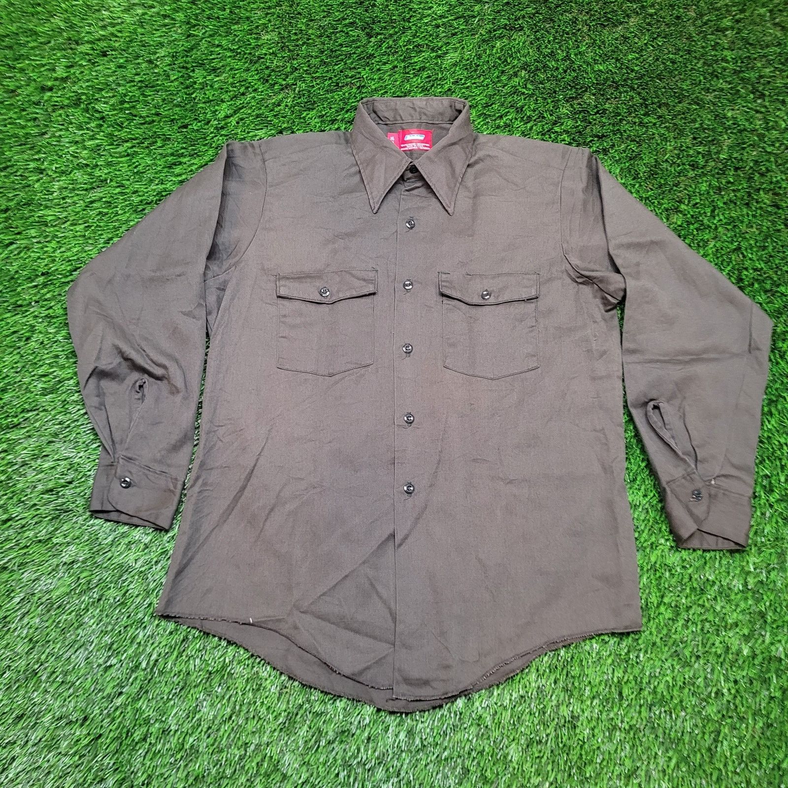 Dickies VTG 90s Dickies USA Made Work Shirt Boxy L (Slim Fit) Tag M Size US L / EU 52-54 / 3 - 1 Thumbnail
