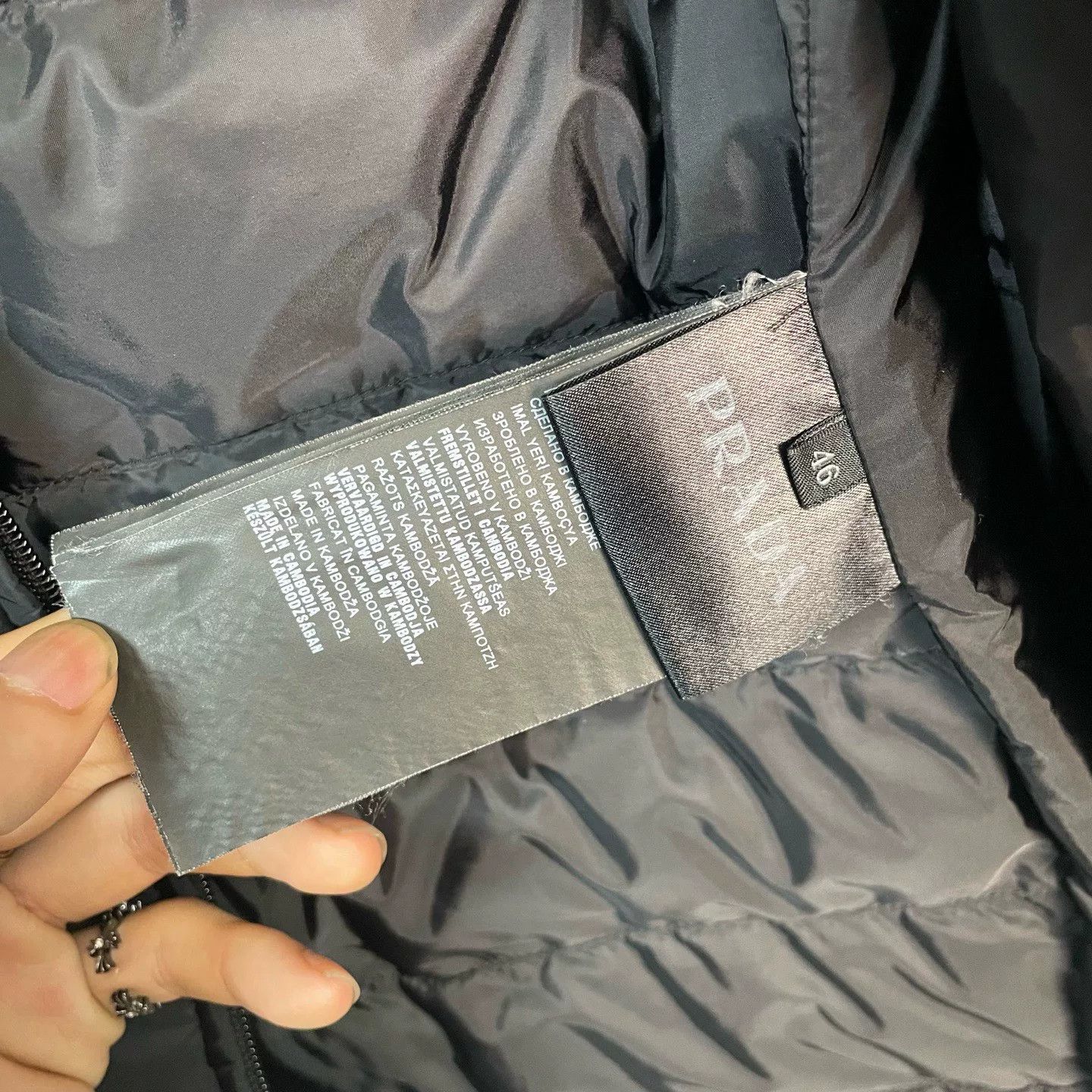 Prada prada style puffer jacket with logo Size US L / EU 52-54 / 3 - 4 Thumbnail