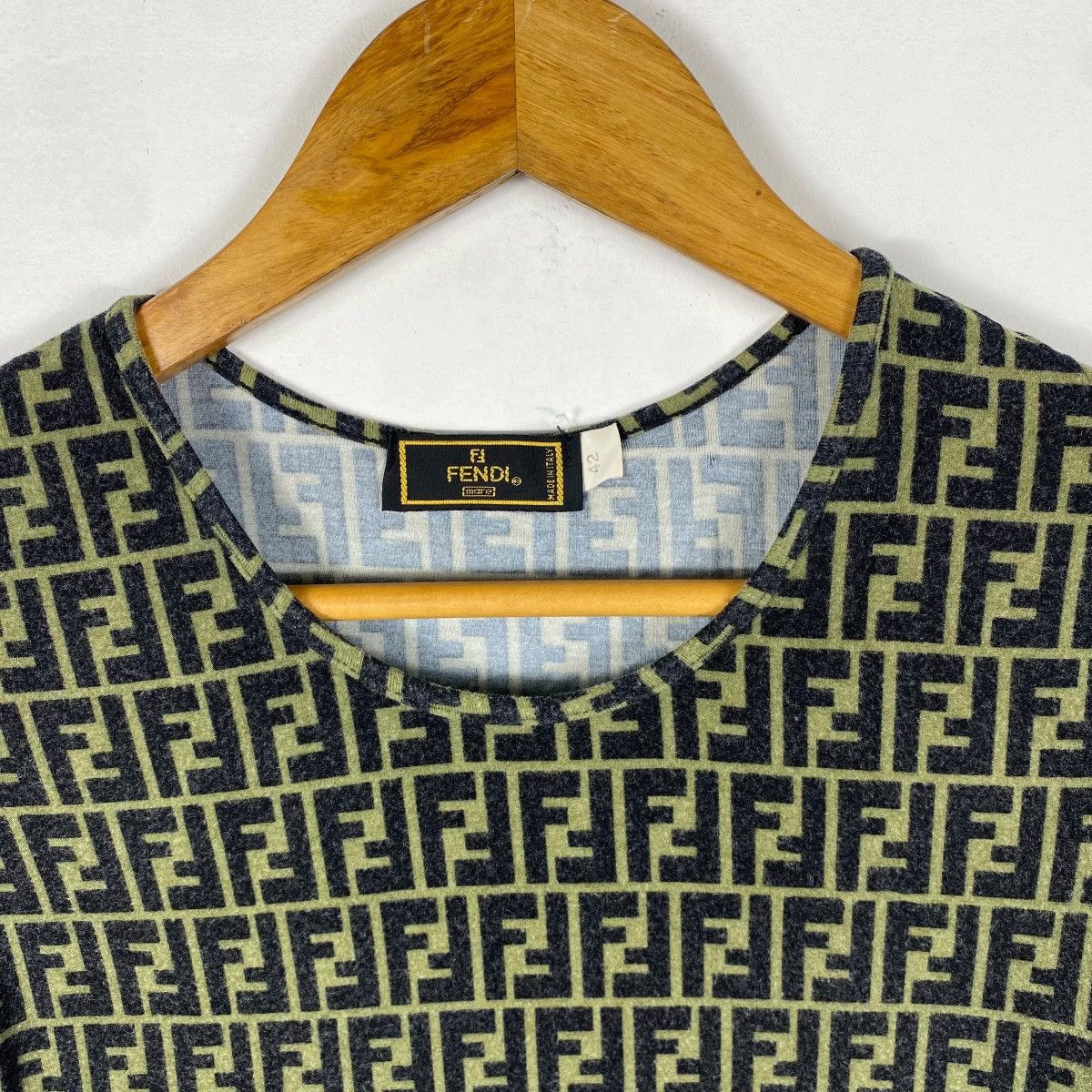 Fendi Vintage 90s FENDI Zucca Monogram Women Tops Tee Shirt Size M / US 6-8 / IT 42-44 - 2 Thumbnail