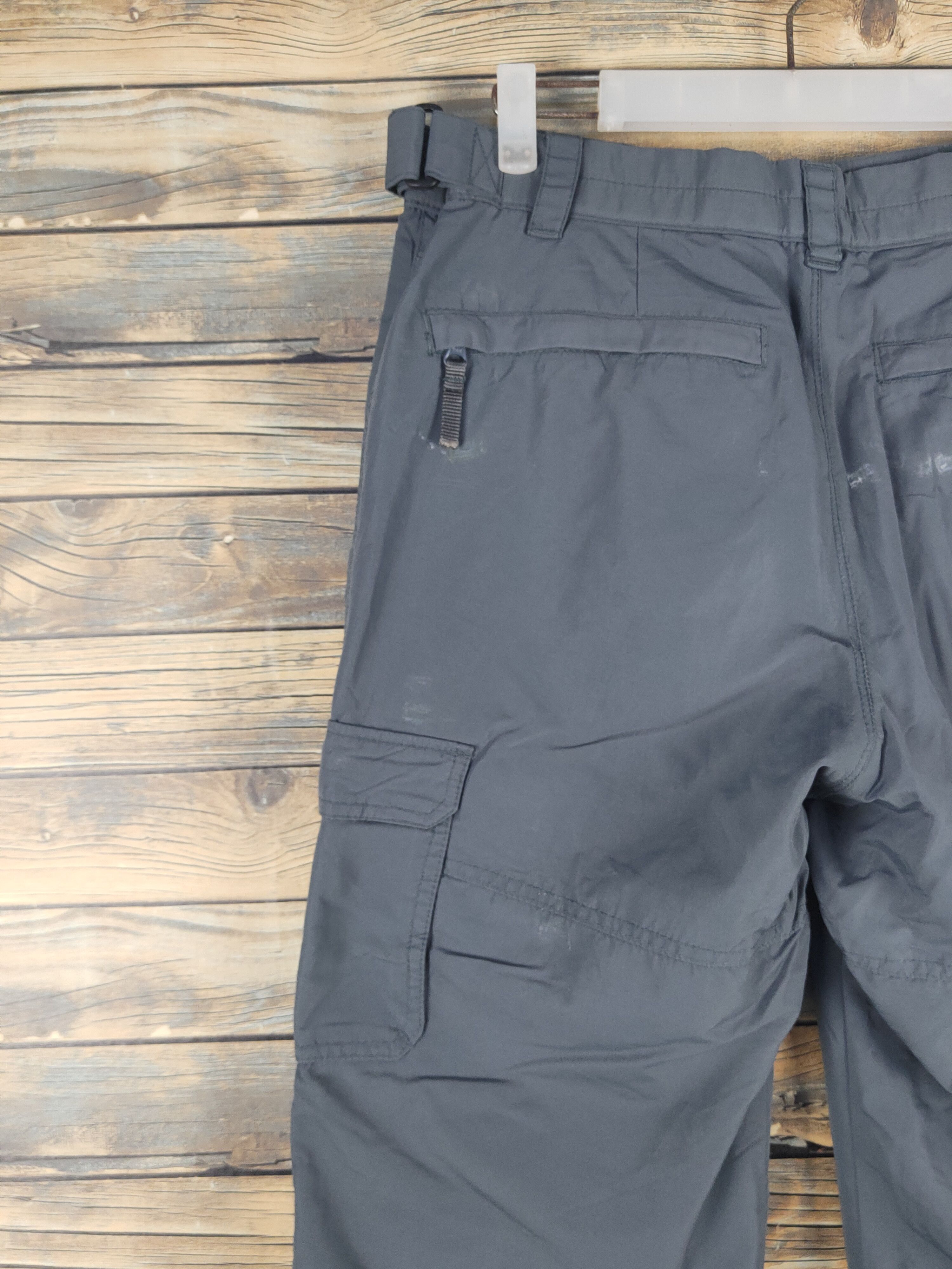 Japanese Brand DL Naked Dark Gray Multipocket Tactical Cargo Pants #1526 Size US 32 / EU 48 - 9 Thumbnail
