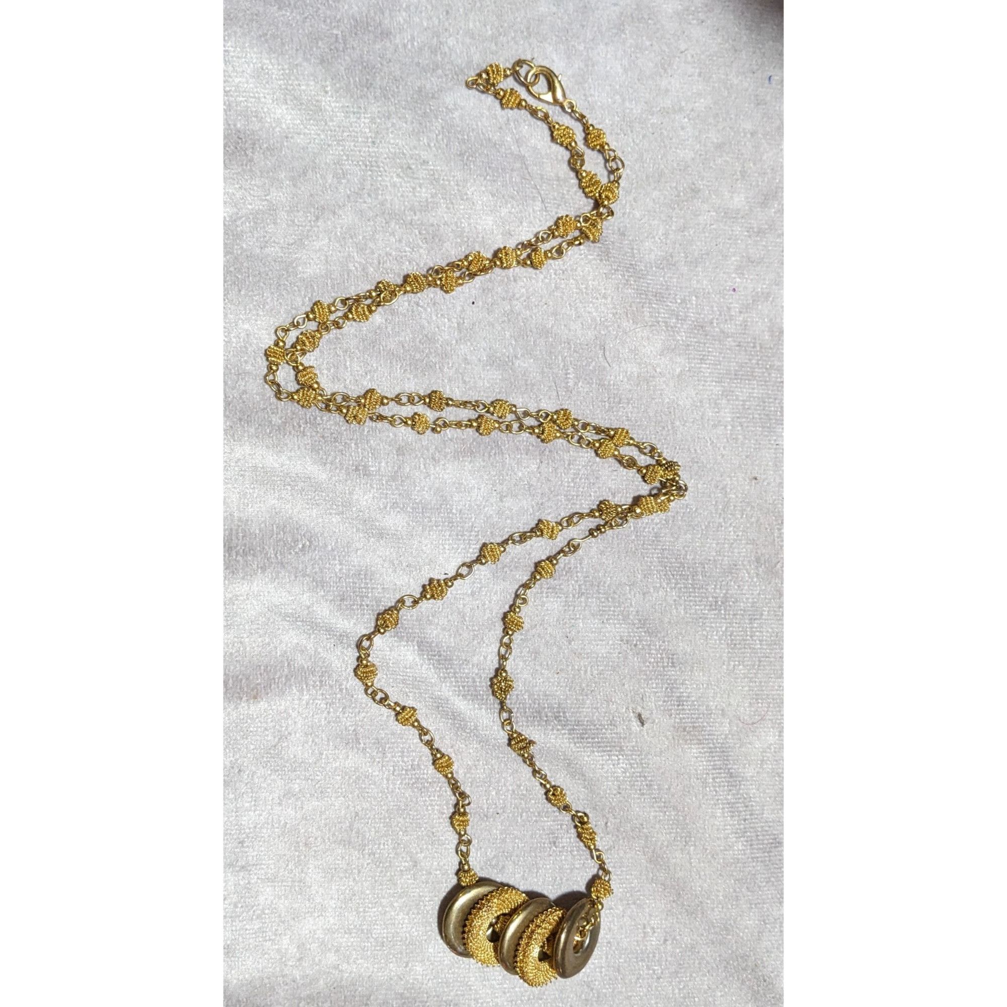 Other Bright Abstract Beaded Gold And Silver Necklace Size ONE SIZE - 11 Thumbnail