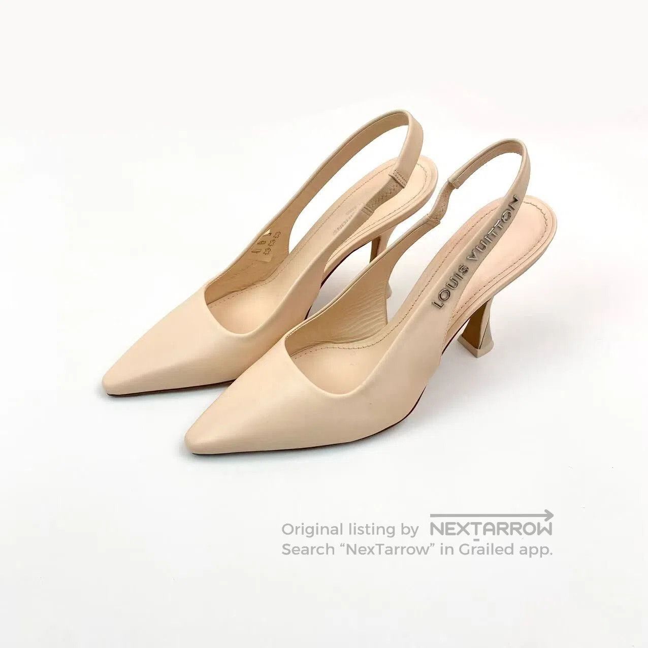 Louis Vuitton Louis Vuitton 23SS metal letter logo high heels| Size US 5.5 / IT 35.5 - 1 Thumbnail