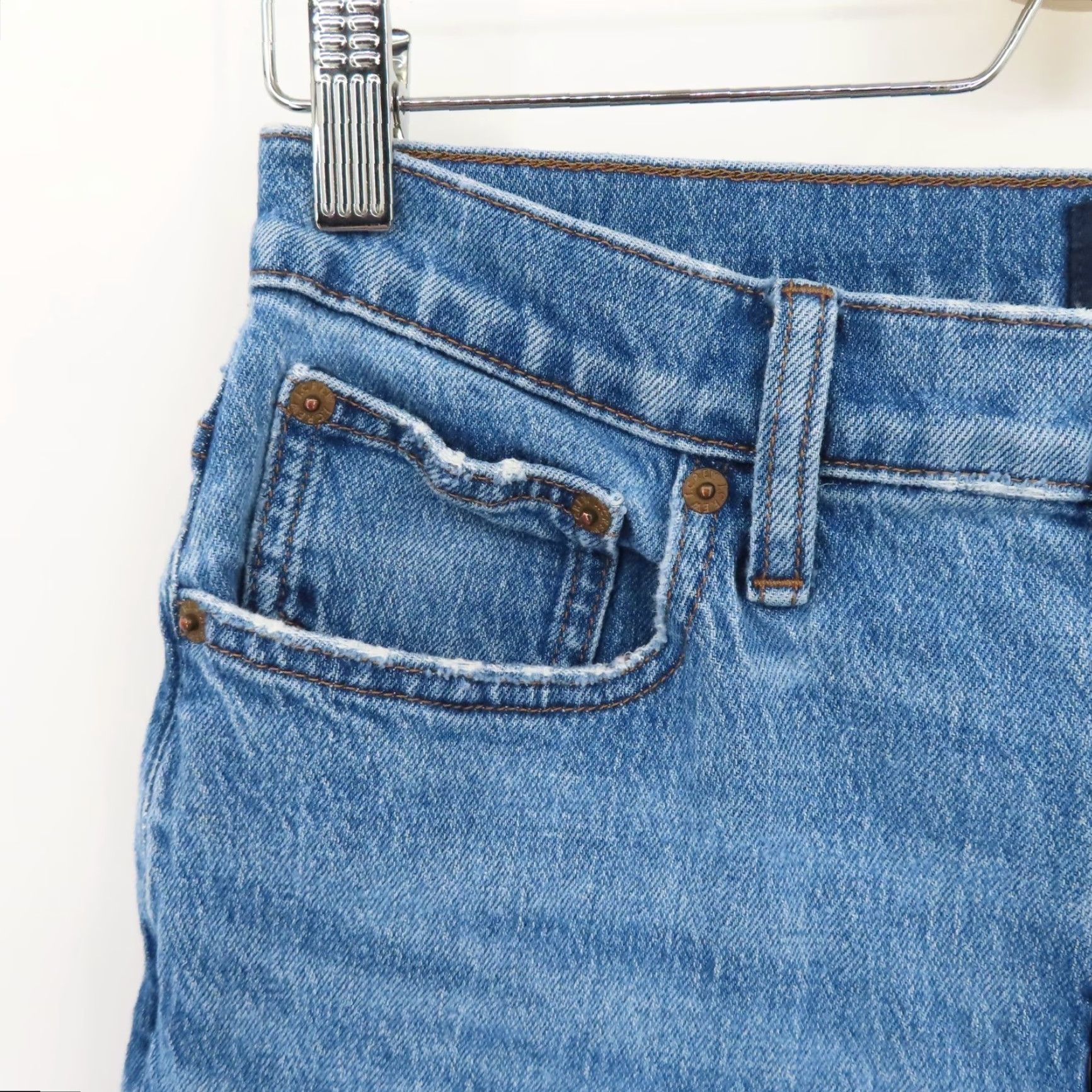 Vintage J Crew Jeans Women 26 Slim Boyfriend Denim Blue Cotton Blend 5-Pocket Pockets Jeans Size 26" / US 2 / IT 38 - 3 Thumbnail