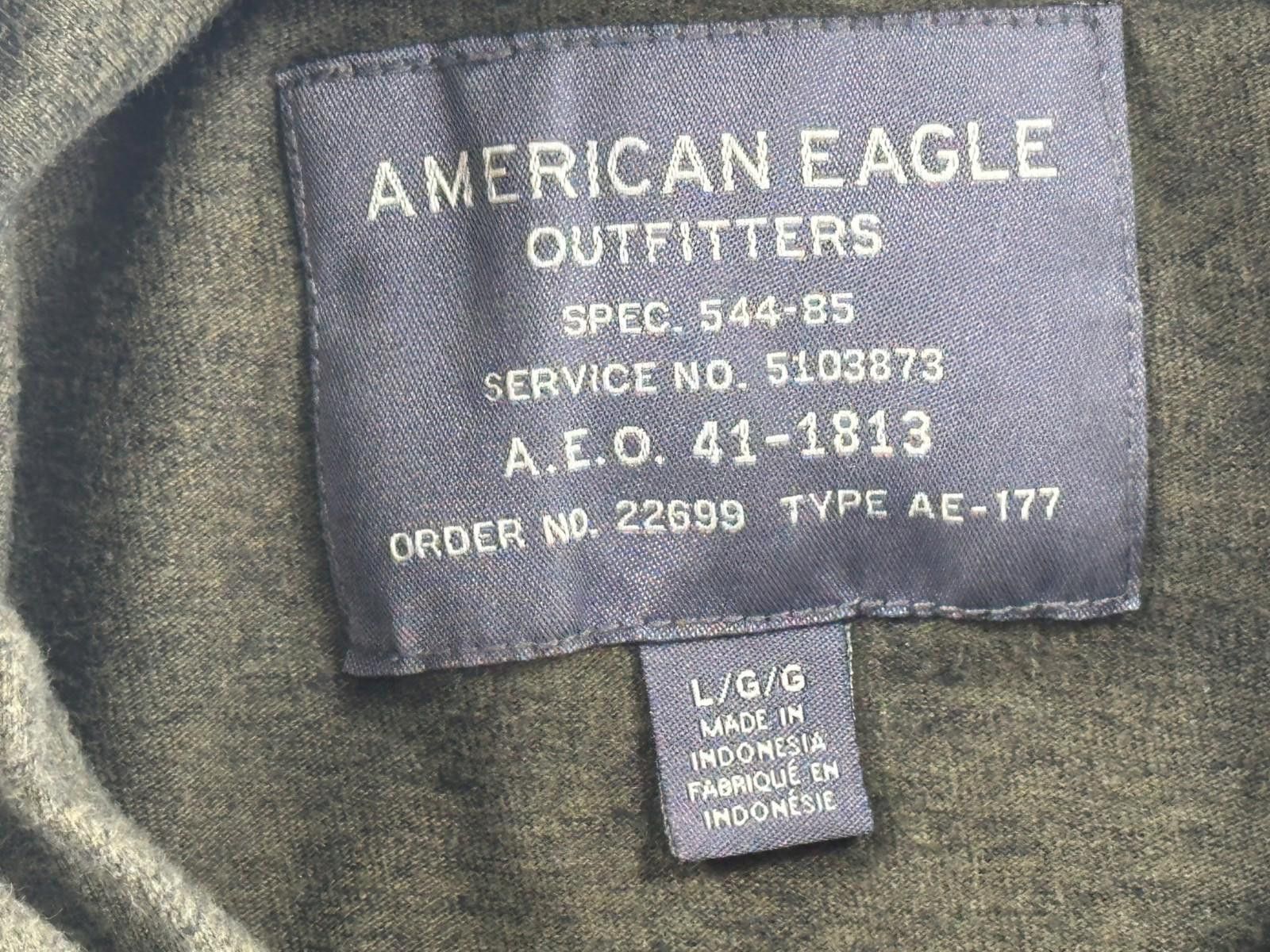 American Eagle Outfitters American Eagle Lightweight Hoodie Green/Black Men's Large Size US L / EU 52-54 / 3 - 8 Thumbnail