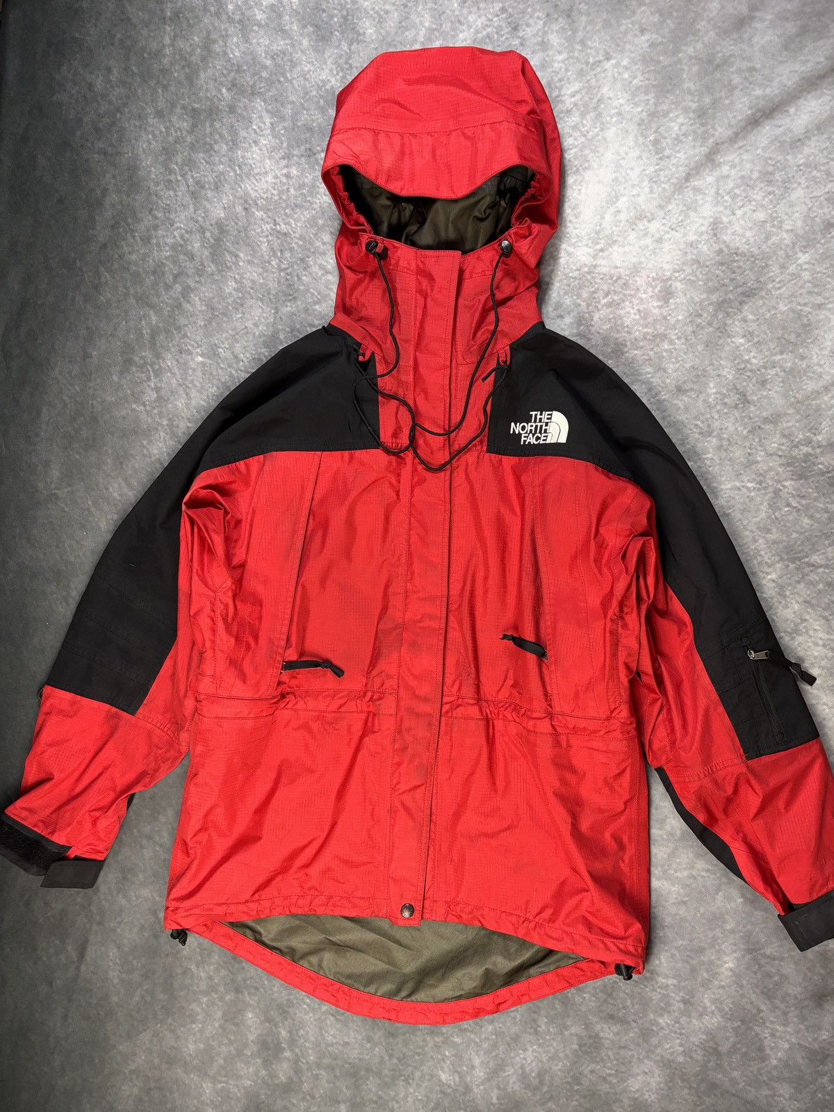 Goretex × The North Face × Vintage 1990s North Face Gore-tex Jacket Vintage TNF Shell Two Tone Size US M / EU 48-50 / 2 - 18 Thumbnail