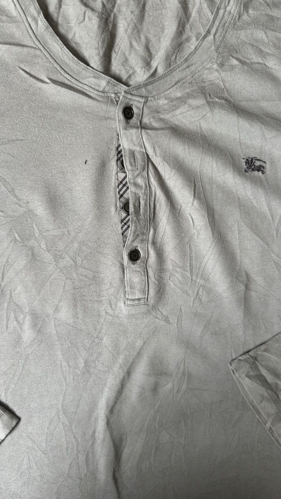 Burberry BURBERRY BLACK LABEL LONG SLEEVE TEE Size US M / EU 48-50 / 2 - 2 Thumbnail