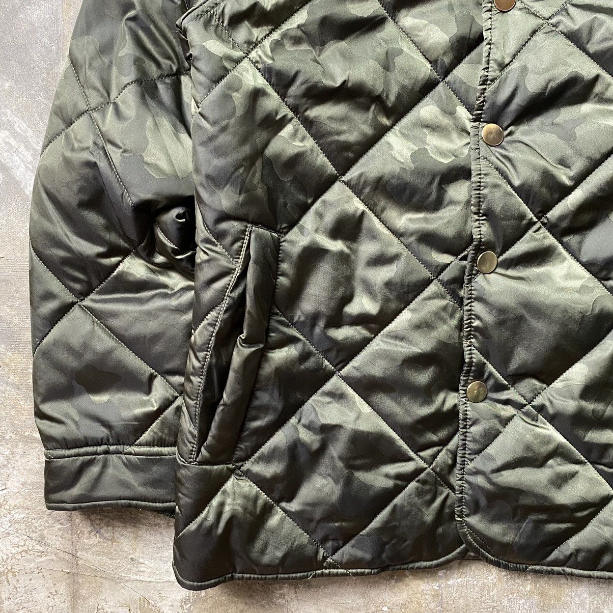 Officine Generale Officine Generale Camou Quilted Jacket Size US S / EU 44-46 / 1 - 6 Thumbnail