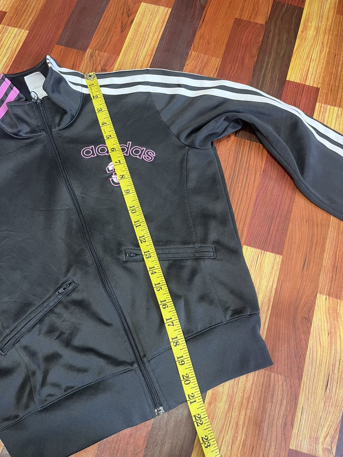 Adidas Adidas 3 Stripe Track Jacket Pink White Embroidery Size S / US 4 / IT 40 - 13 Thumbnail