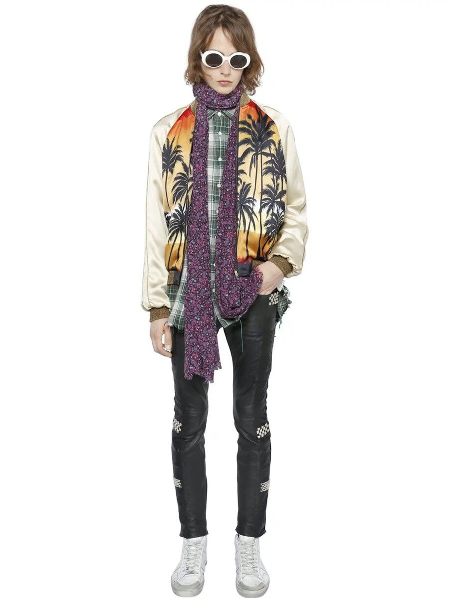 Hedi Slimane × Saint Laurent Paris SS16 Iconic Saint Laurent palm tree runway sequin teddy 42 Size US S / EU 44-46 / 1 - 11 Thumbnail