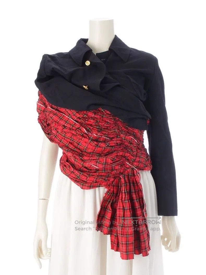 Comme des Garcons Comme des Garcons Retro Plaid Patchwork Design Two-Piece T Size S / US 4 / IT 40 - 2 Thumbnail