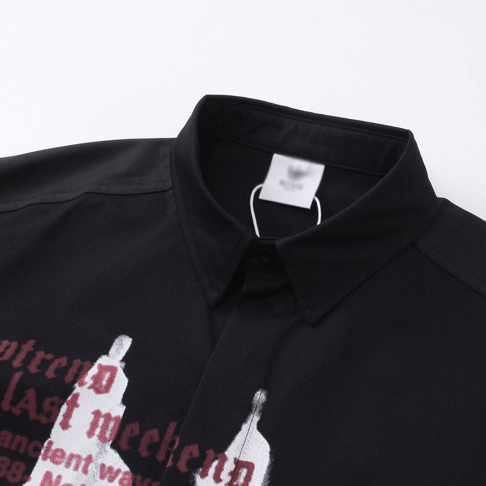 Vintage Men's Japanese loose silhouette long-sleeved shirt Size US M / EU 48-50 / 2 - 3 Thumbnail
