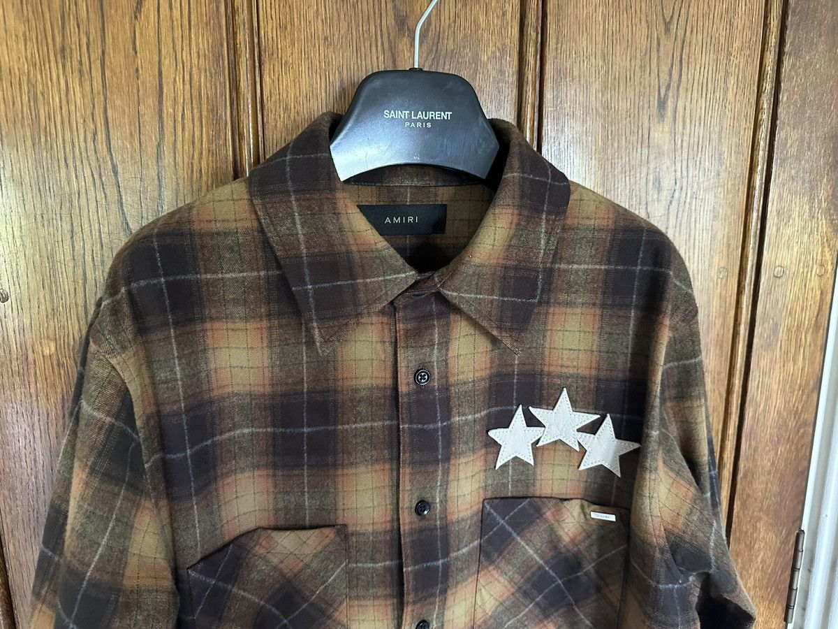 Amiri $890 Amiri leather star flannel shirt chai tea $890 🤑 Size US M / EU 48-50 / 2 - 12 Thumbnail