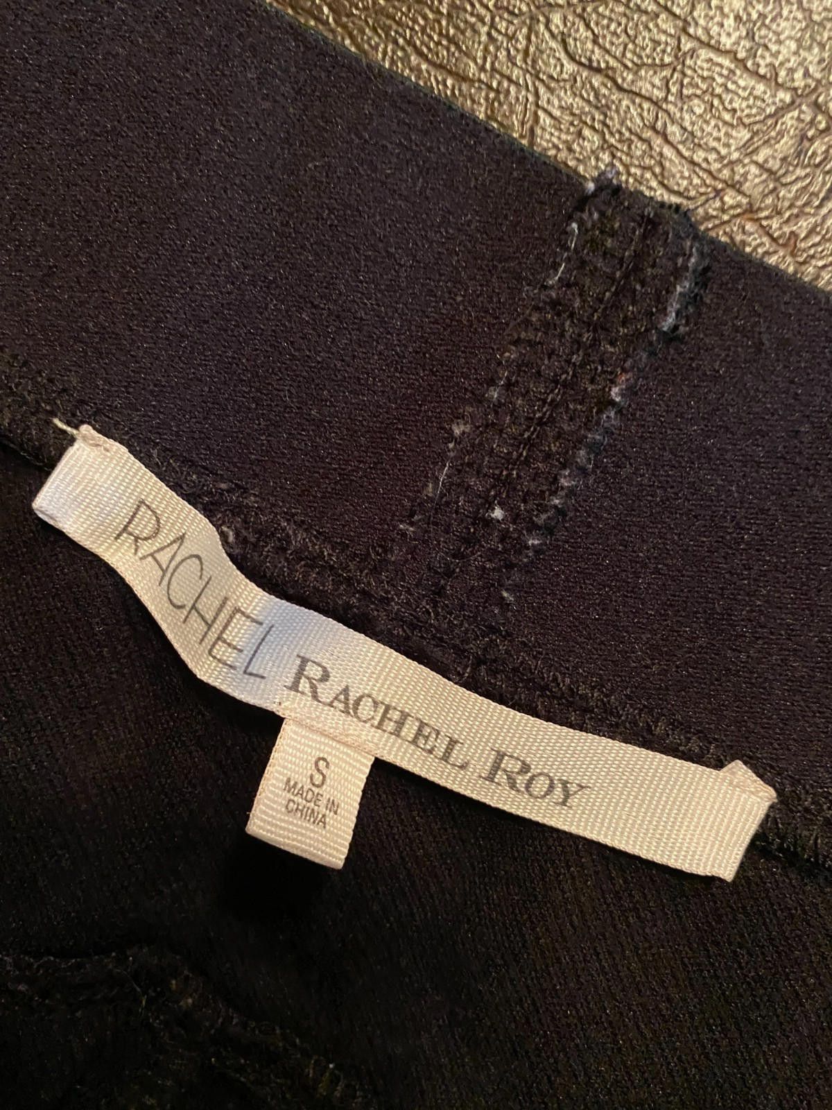 Designer Rachel Rachel Roy Straight Leg Legging Pants Sz S Black (B18 Size 28" / US 6 / IT 42 - 9 Thumbnail