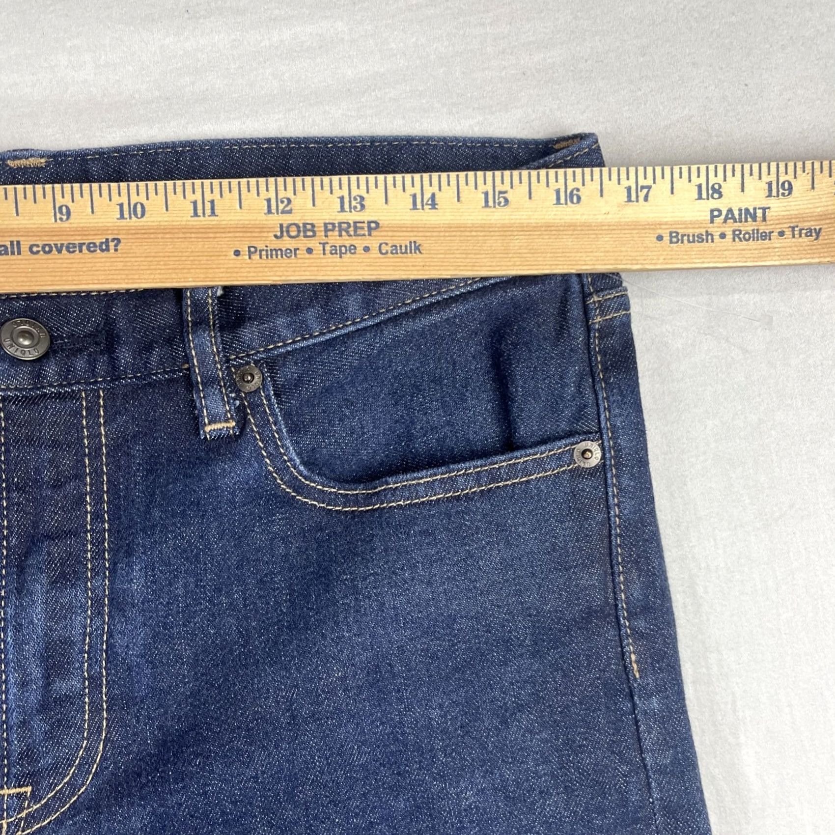 Uniqlo Uniqlo Jeans Mens 32x32 Japan Kaihara Selvedge Denim Slim Straight Low Indigo Size US 32 / EU 48 - 4 Thumbnail