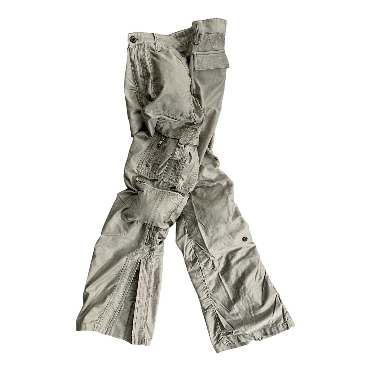 Japanese Brand 💥Crazy Multipocket Abahouse Bondage Style Cargo Pants Size US 31 - 2 Thumbnail