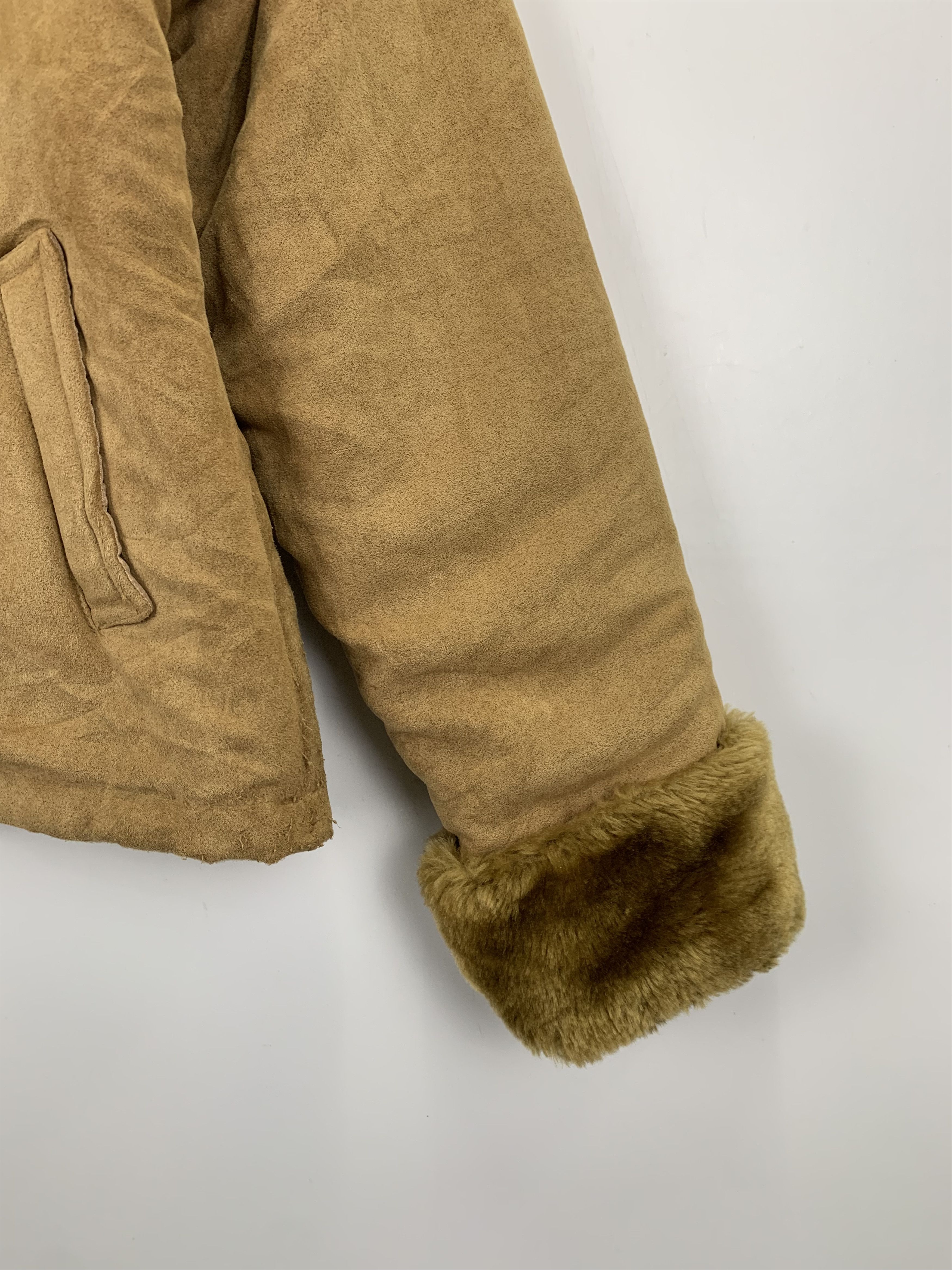 Japanese Brand Vintage 80s Japanese Brand Sherpa Suede Leather Jacket J1044 Size US M / EU 48-50 / 2 - 6 Thumbnail