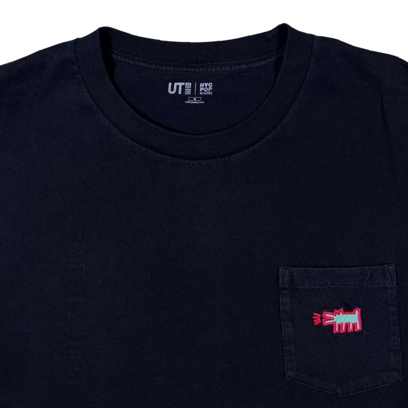 Uniqlo Uniqlo x Keith Haring NYC Pop Icons Black Short Sleeve Pocket Cotton T-Shirt M Men Size US M / EU 48-50 / 2 - 3 Thumbnail