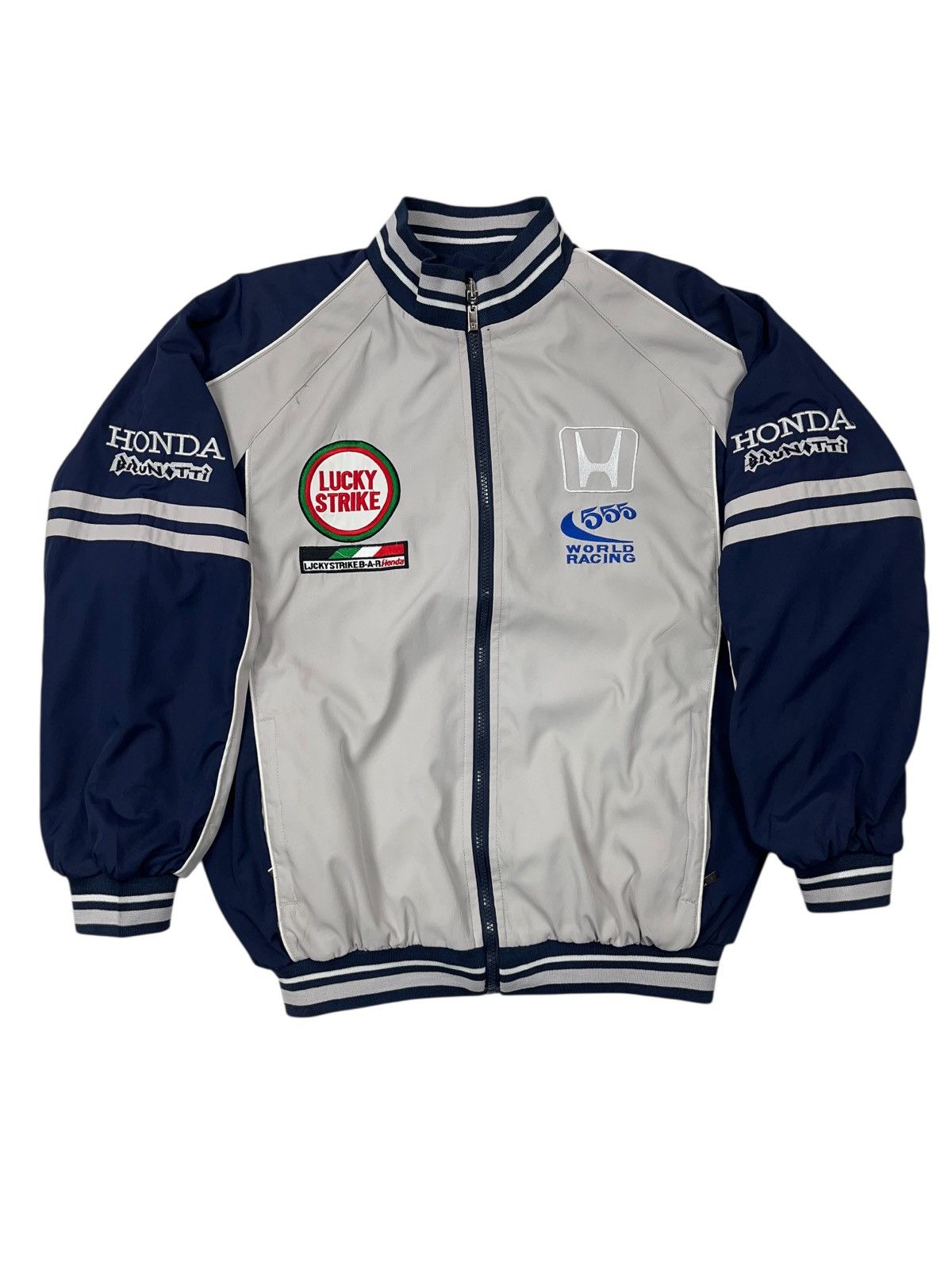 old HONDA LUCKY STRIKE レーシングジャケット 中綿 old HONDA LUCKY STRIKE レーシングジャケット 中綿