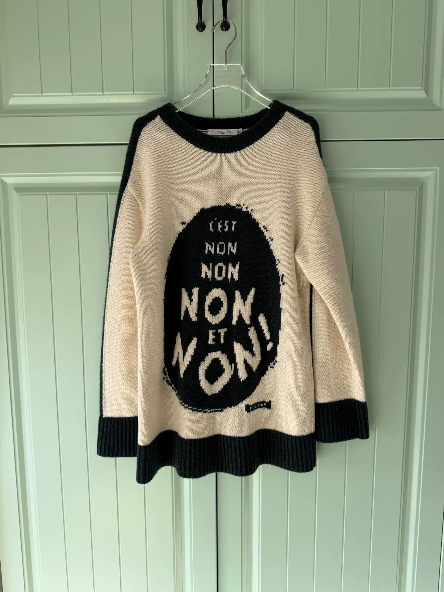 Dior Dior Colorblock Logo Wool Cashmere Sweater Size XS / US 0-2 / IT 36-38 - 1 Thumbnail