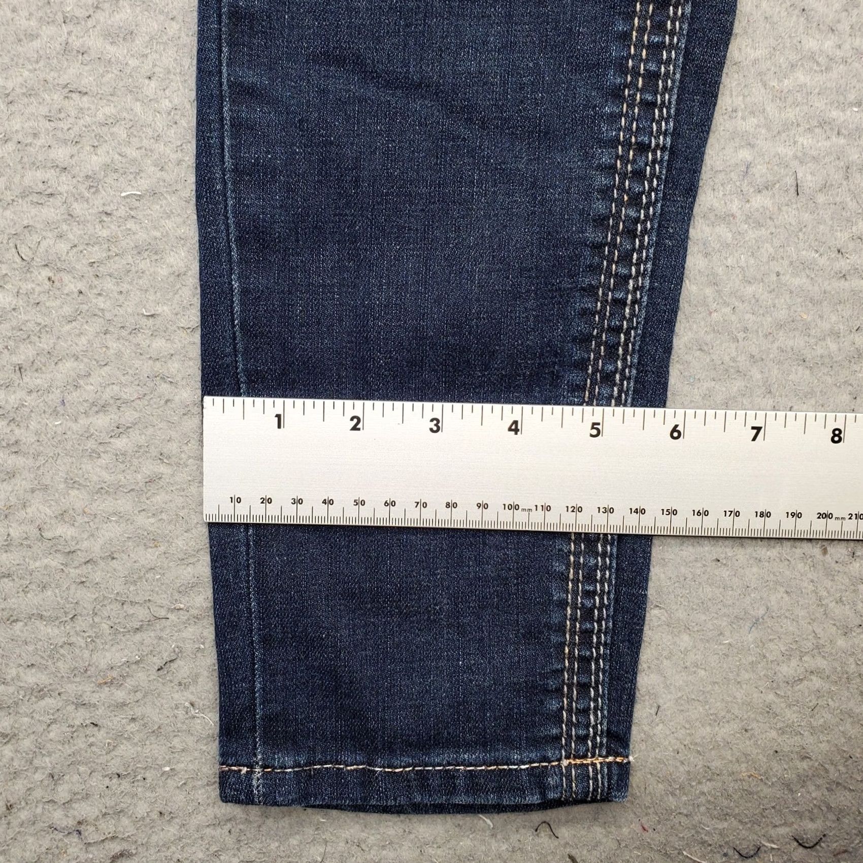Vintage Seven7 Womens Crop Skinny Jeans Jeans Blue Medium Wash Mid Rise 4 Size 27" / US 4 / IT 40 - 5 Thumbnail