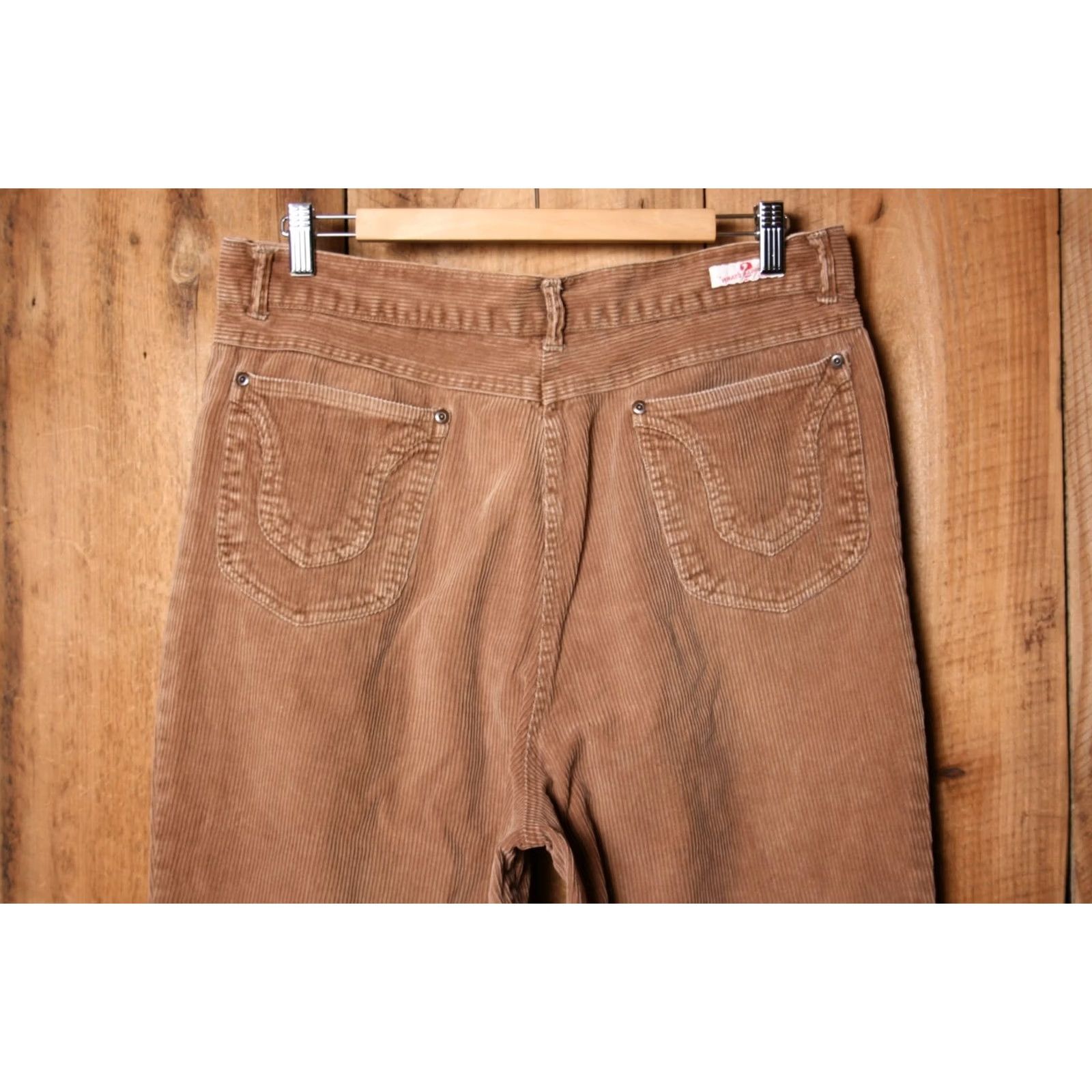 Vintage VINTAGE Whats Happening? Brown Corduroy High Rise Straight Leg Pants 33x30 Mens Pants Corduroy 90s Size US 33 - 4 Thumbnail