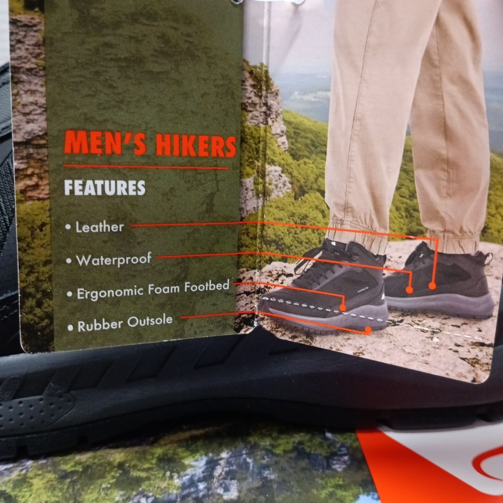 Other Men’s size 9 Ozark Trail Tech Hiker Waterproof Boots Black Size US 9 / EU 42 - 5 Thumbnail