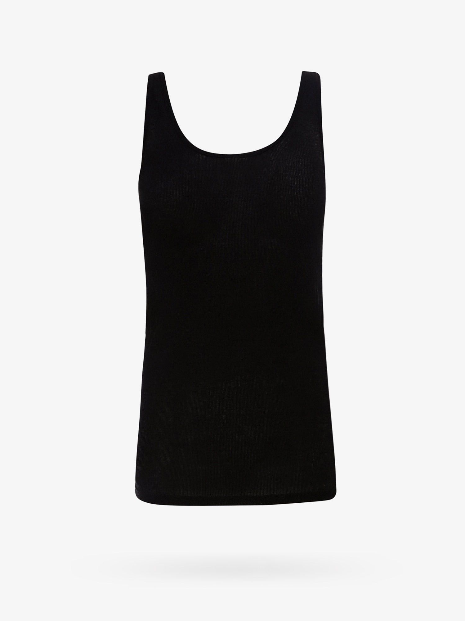 Yves Saint Laurent Semi-sheer certified viscose knitted top