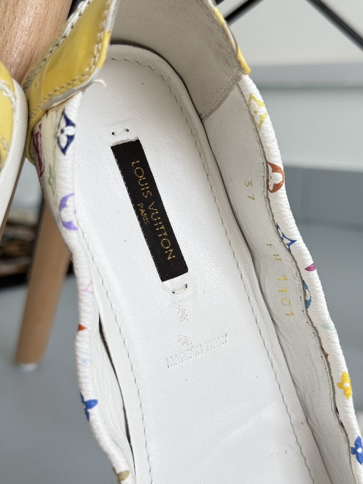 Louis Vuitton × Takashi Murakami LOUIS VUITTON White Monogram Multicolor Ballet Flats Ledies Size US 7 / IT 37 - 13 Thumbnail