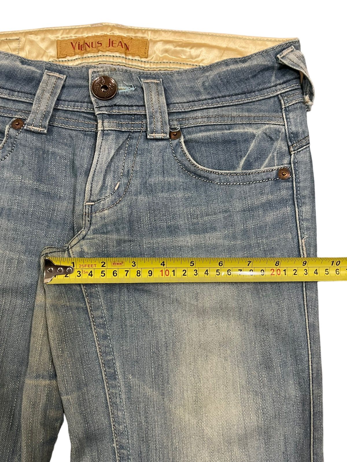 14th Addiction Vintage Japanese Brand Blue Wash Style Flare Jeans Size US 30 / EU 46 - 12 Thumbnail