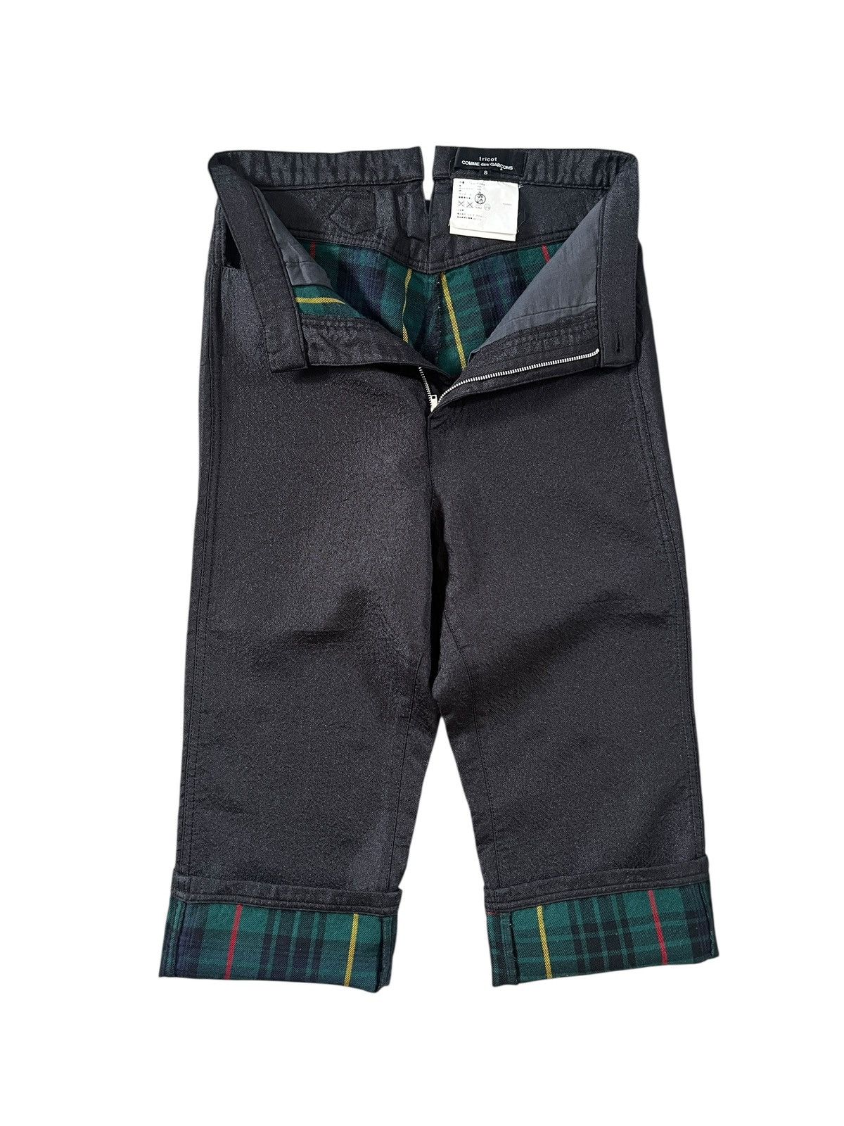 Tricot Comme des Garçons Textured Buckle High Waist Pants Womenswear