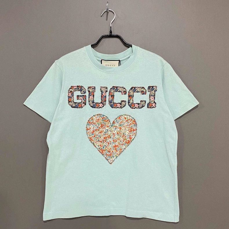 Gucci Gucci Love logo light green short sleeves 2506-Nextarrow Size US XS / EU 42 / 0 - 1 Thumbnail