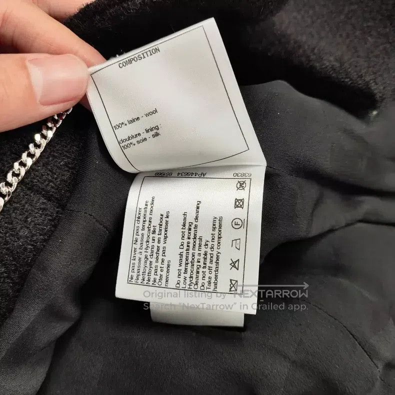 Chanel Chanel 22A Handicraft Workshop Series Black Woollen Silhou Size XS / US 0-2 / IT 36-38 - 5 Thumbnail