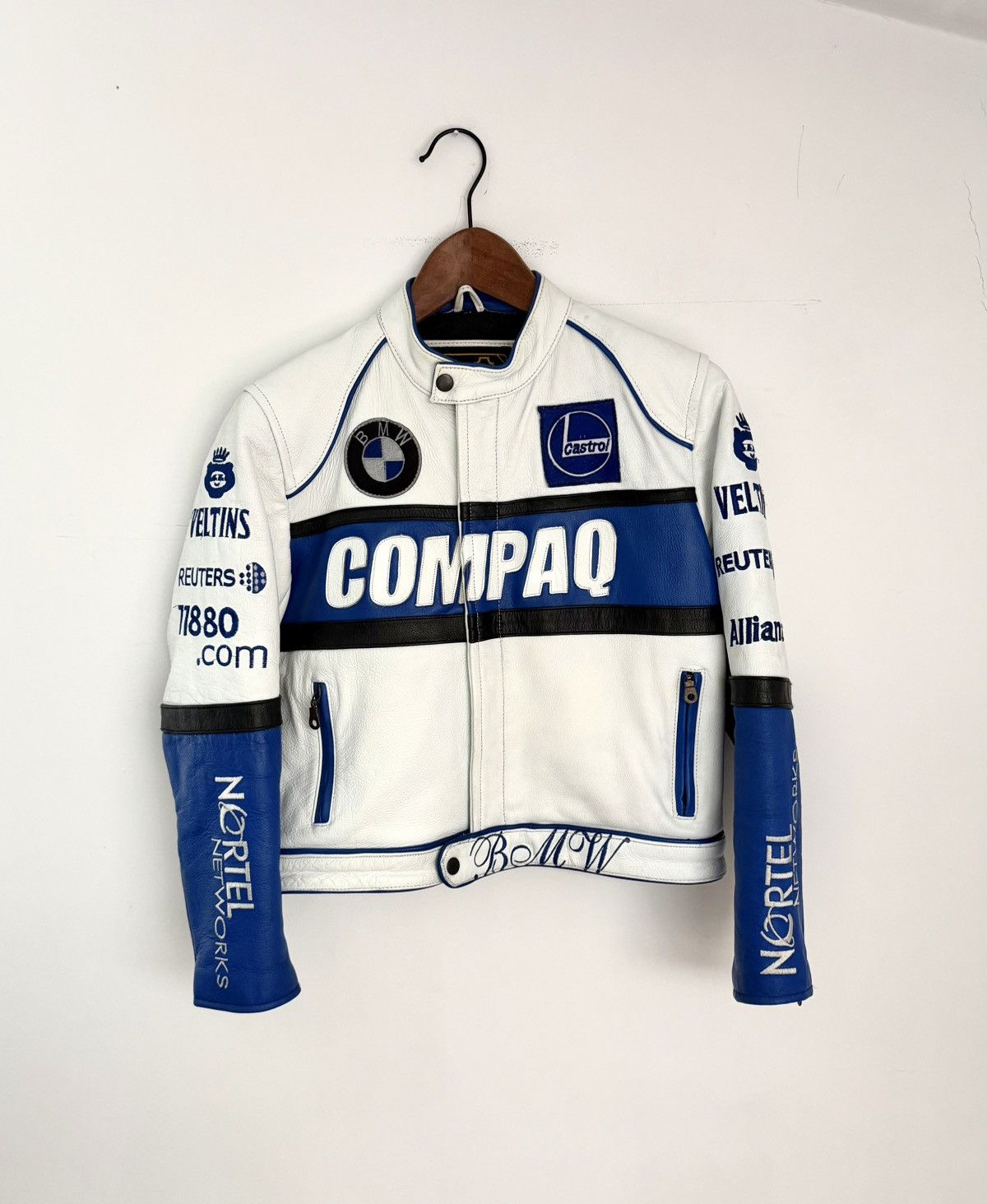 BMW Vintage BMW x Compaq Racing Leather Jacket Size US M / EU 48-50 / 2 - 1 Thumbnail