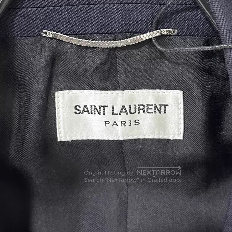 Saint Laurent Paris Saint Laurent Paris Coat, Dark Blue i Size US M / EU 48-50 / 2 - 4 Thumbnail