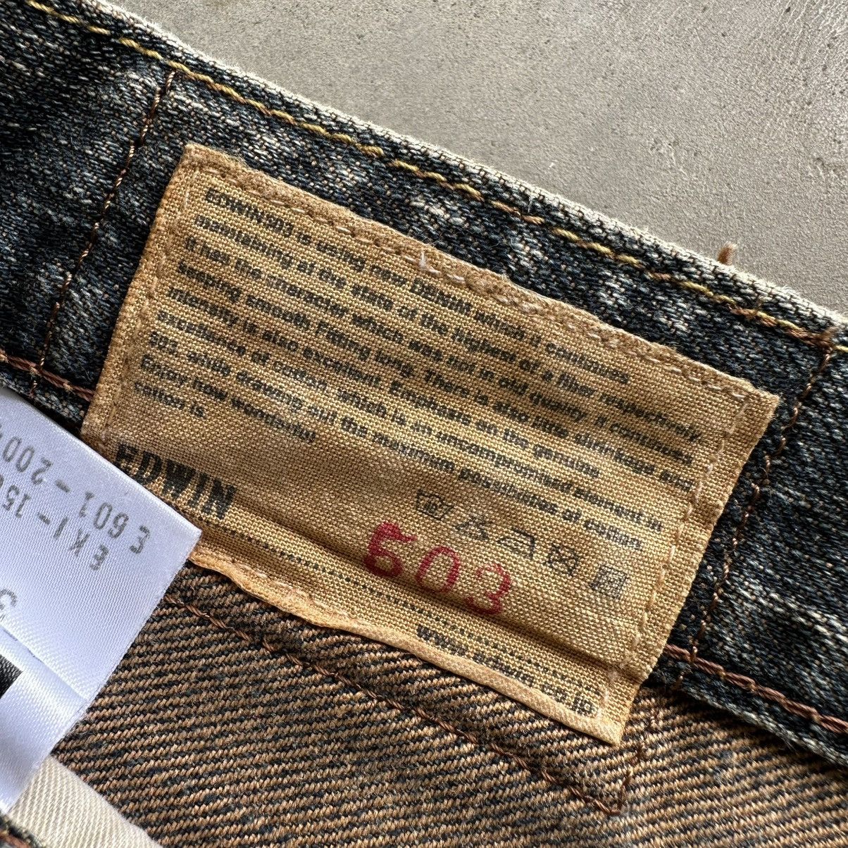Japanese Brand Vintage Edwin Rusty Faded Distressed Denim Jean Pant Size US 34 / EU 50 - 6 Thumbnail