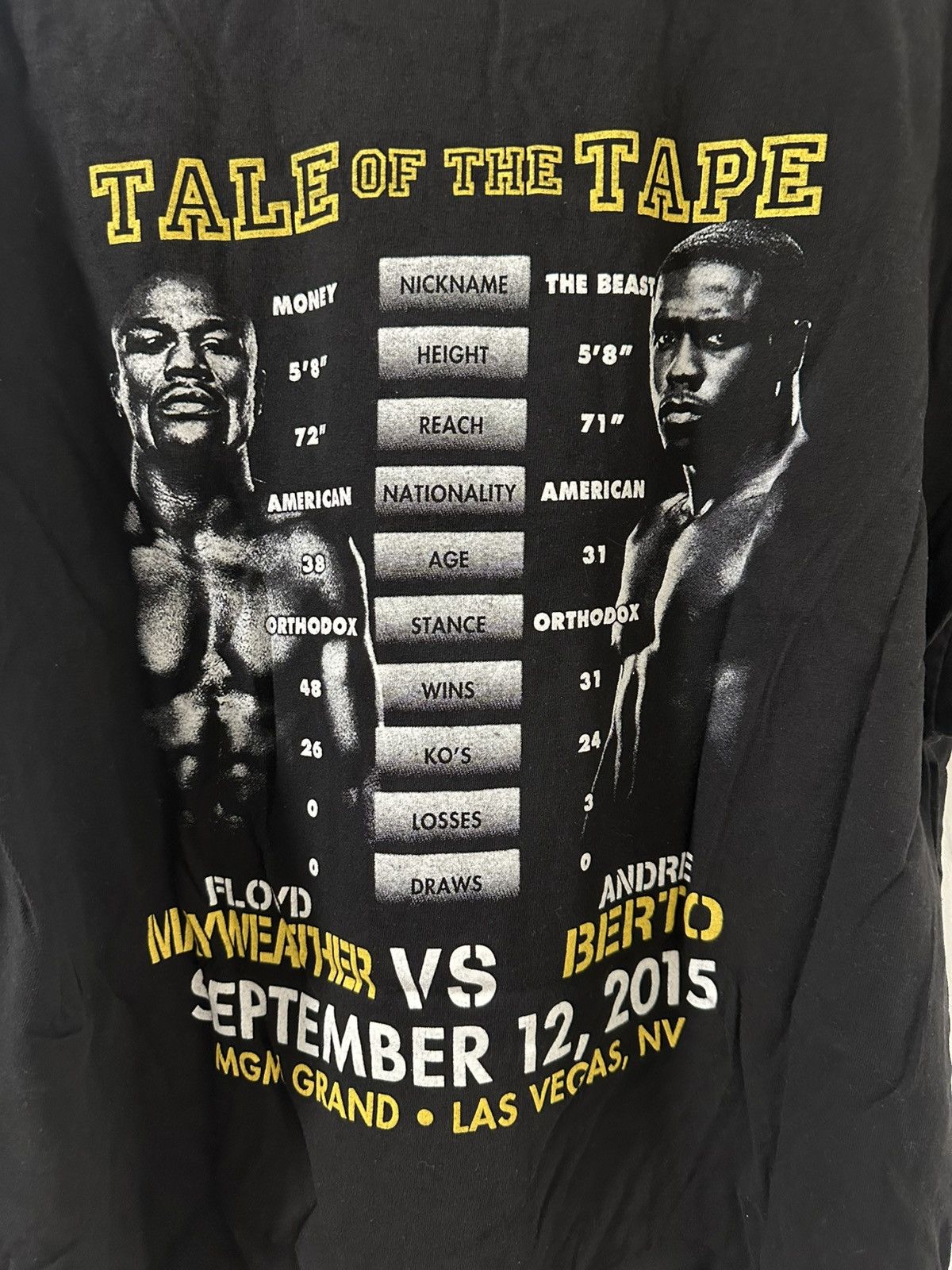 Other Mayweather VS Berto Boxing Fight T-Shirt Size US XXL / EU 58 / 5 - 3 Thumbnail