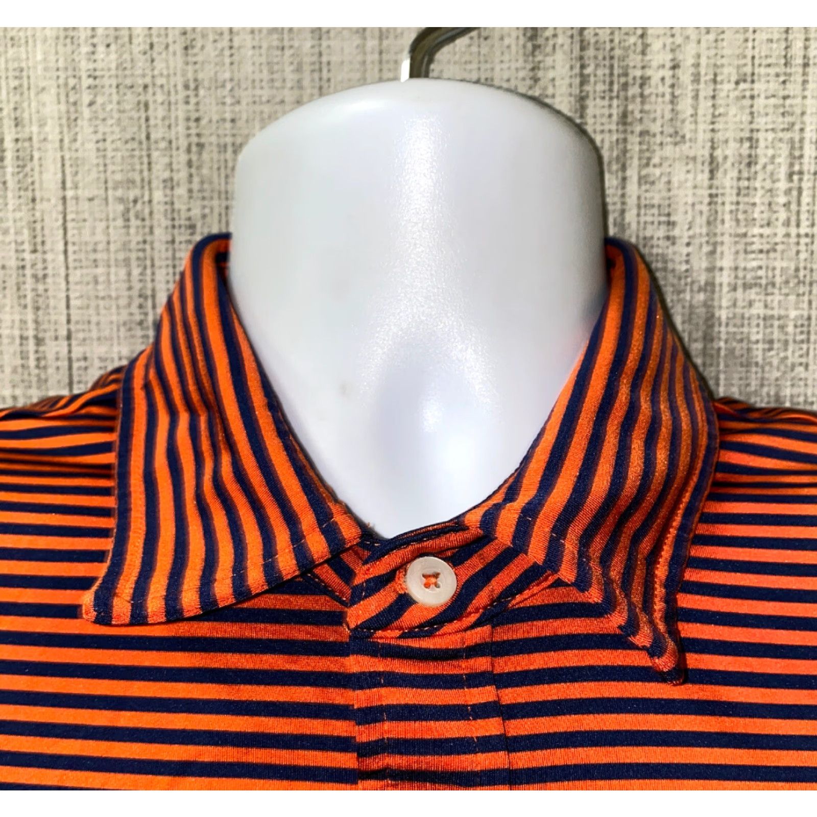 Ralph Lauren Ralph Lauren RLX Mens Orange/Blue Golf Polo Shirt Size L Size US L / EU 52-54 / 3 - 3 Thumbnail