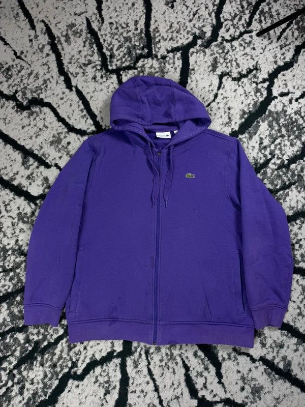 Lacoste Lacoste purple zip hoodie L Size US L / EU 52-54 / 3 - 1 Thumbnail
