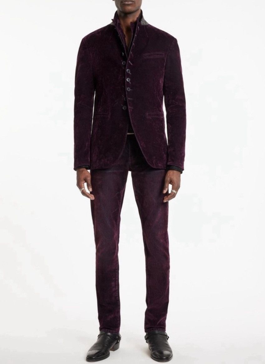 John Varvatos Woodward flocked velvet jacket EU 50 USA 40 Size US M / EU 48-50 / 2 - 15 Thumbnail
